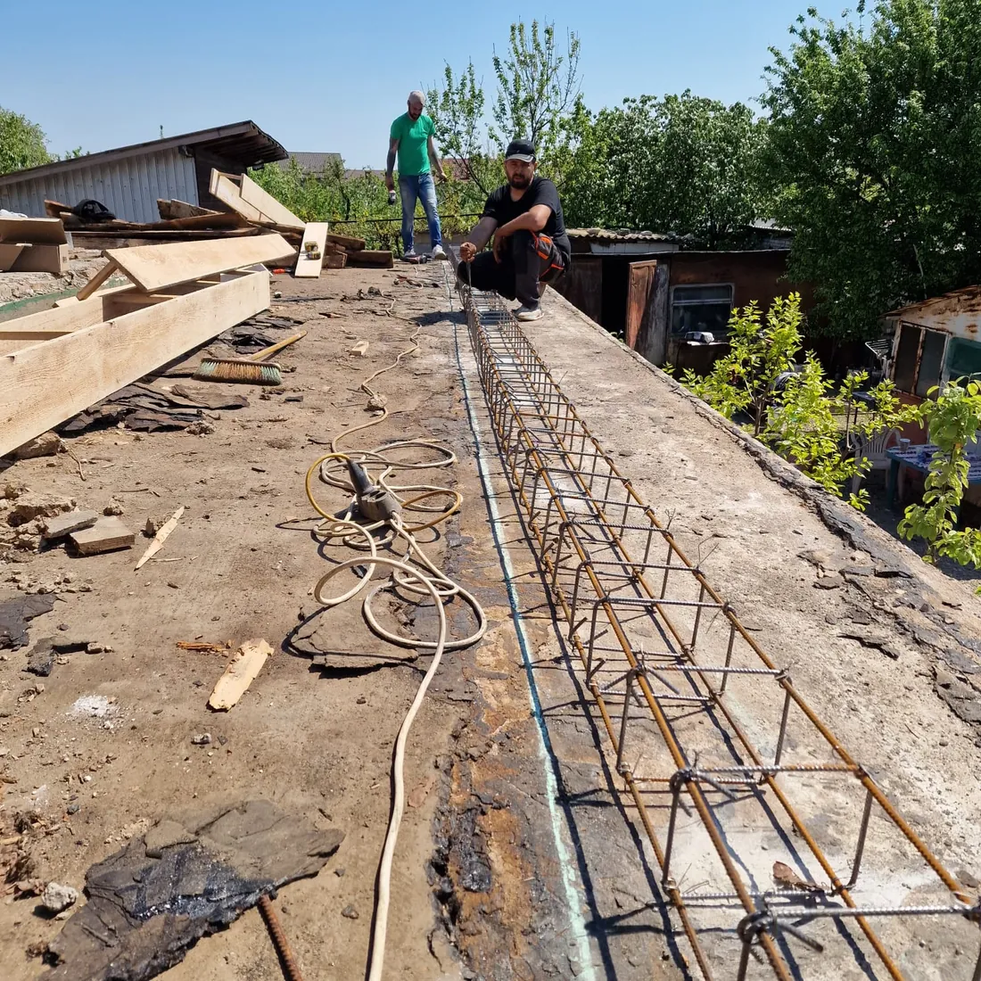 Lucrare la terasă